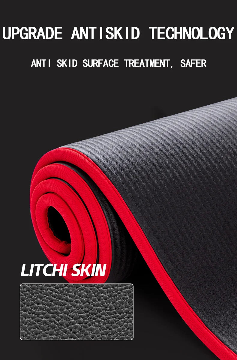 Yoga Mat Meditation Mat for Fitness Pilates Exercise At Home Gymnastics Thick Equipment Body Building Sports Nonslip