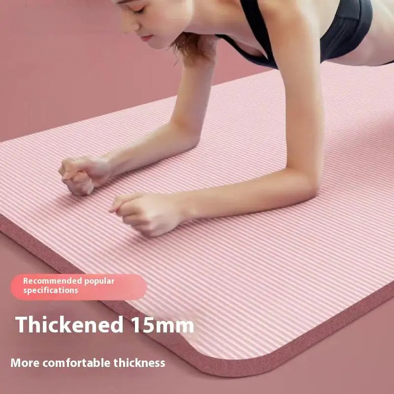 10MM High-Density Yoga Mat Non-Slip Durable Exercise Mat for Home Sports Gymnastics Pilates